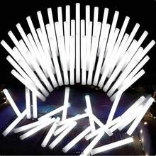 120 Pieces Of Loose Glow Sticks, LED Foam Stick Glow Batons, Party Gifts, 3 Modes, White Flashing, Night Light Party Supplies, Suitable For Parties, Weddings, Birthdays, Concerts, Halloween, Christmas, Mother's Day - 銀白色 - 查看 1