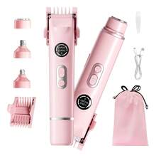 TendenciaDepiladora Electrica Para Mujer Bikini Doble Cabeza 4in1Calidad premium - Rosa - Ver 13