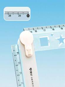 Folding Ruler, Colorful Plastic Ruler For Students, Geometric Drafting Drawing, Essential Stationery (Random Color) - Multicolor - View 6