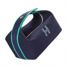 XGTBolso de Maquillaje Portátil de Gran Capacidad de Lona Impermeable con Asa para ajes Al Aire Lie Azul - Azul - Ver 1