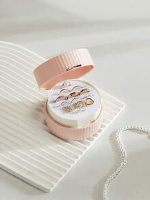 1pc Jewelry Storage Box Travel Portable Gift Box For Earrings Rings Necklaces Packaging Box High-End Jewelry Box