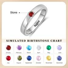 1pc Personalized Couple's Half Heart-Shaped Ring, Silver Couple Ring, Gold-Plated Diamond Heart Ring - Silver - View 11