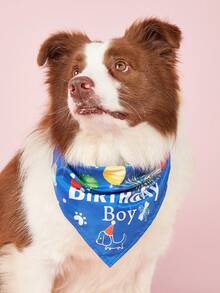Dog Birthday Bandana Girl Pink Boy Blue Party Cosplay Supplies, Durable Triangle Scarf Bibs Handkerchief For Puppy Pet - Multicolor - View 9