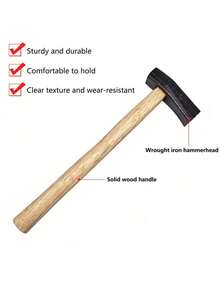 1件装珠宝工具纹理锤，带木柄冲压印刷金属槌，适用于珠宝维修和DIY雕刻工具 - 彩色 - 查看 10