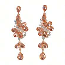 1 Pair Fashionable And Exaggerated Pair Of Luxurious Earrings With A High-End Temperament, Paired With Personalized Earrings, Suitable For Banquets, Parties, And Valentine'S Day Gifts - 墨綠色 - 查看 4
