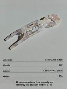 1个醋酸猫耳发夹 | 法式盘发固定器，适用于各种发型，适合所有发质，男女皆宜，情人节和感恩节礼物，猫耳醋酸发夹，女士U型发夹，简约优雅的发髻发夹，女士发饰，适合日常生活、婚礼、派对、新娘发饰、女士配饰、女士发饰、女士礼物、发型发夹、头部配饰、女士发饰、伴娘礼物 - 彩色 - 查看 16