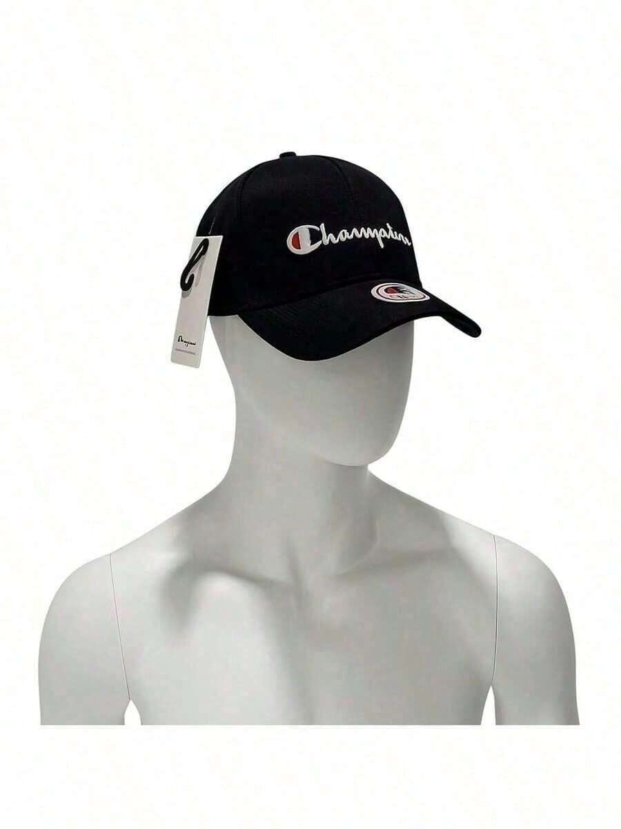 Men's Champion Baseball Cap With Embroidered Design, Curved Brim, Casual, Classic And Urban Style. - màu đen - Xem 1