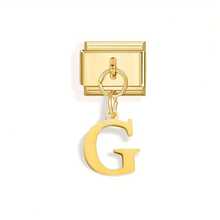 9mm A-Z 26 angielskich liter Charms - zawieszki bransoletki ze stali nierdzewnej, unisex, zrób to sam biżuteria z bransoletek-bransoletek-pierścionków, kreatywne akcesoria na codzienne/świąteczne okazje, złote moduły liter "MISS"