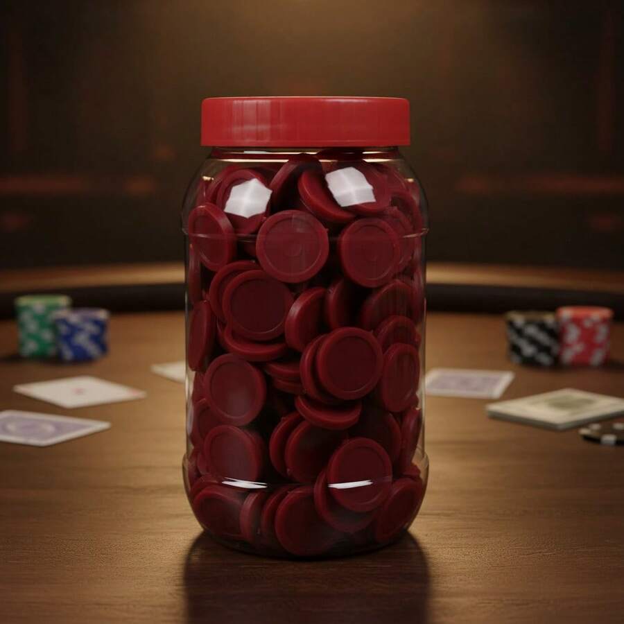 TendenciaFichas Plastico Colores Para Contar O Jugar Loteria (220 Pz) RojoCalidad premium - 1 - Ver 1