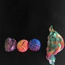 这款 3D 打印圆形可变形减压球玩具具有光滑、可拉伸的 3D 结构，使其成为一款极具创意且便于携带的解压玩具。 - 彩色 - 查看 3