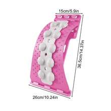 1PC Back Stretcher Multi-Level Adjustable Massager Waist Neck Fitness Humpback Relaxation Massager With Lumbar Support