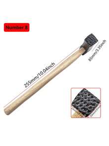 1件装珠宝工具纹理锤，带木柄冲压印刷金属槌，适用于珠宝维修和DIY雕刻工具 - 彩色 - 查看 16