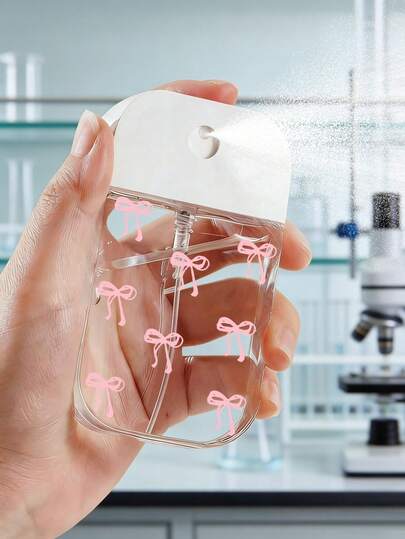 New Bowknot Pattern Transparent Refillable Travel Bottles, Perfume Spray Bottles, Mini Plastic Funnels, Makeup Remover Dispensing Bottles, Moisturizing Bottles, Suitable For Perfumes, Essential Oils, Laboratory And Craft Use, Reusable, Travel Essential, Perfect Travel Accessory, Holiday Gift, New Year Gift, Or A Gift For Teachers, Friends, Or Loved Ones