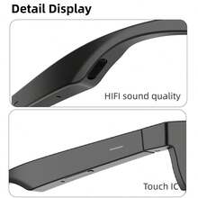 Upgraded Smart Glasses, Bluetooth Calling, Music Playback, Voice Assistant, UV Protection, Fashionable High-Tech Style, Suitable For Men And Women, Long Battery Life, Type-C Charging - Multicolor - View 8