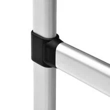 Telescopic Wardrobe System With Rods Aluminium - 銀色 - 查看 7