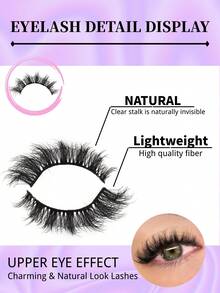 10 Pairs Russian Strip Lashes, D Curl Faux Mink False Eyelashes, Cat Eye Tail Elongated Strip Lashes, Natural Full & Volumized Lashes, Reusable Full Strip Lashes For Daily Makeup, Party, Travel, Perfect For Christmas, Halloween, New Year's, Beauty & Health, Festive Glam Beauty, Strip Lashes,Lashes, Eyelashes, Fake Lashes - 濃密款 - 查看 6