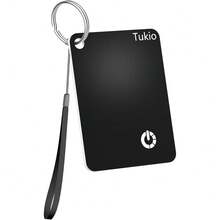 Smart Air Tracker Tag [Apple MFi Certified]- Compatible With Apple Find My (IOS Only), Bluetooth Tracker Smart Card Wallet Finder With Wireless Charging, 0.11in Slim, Item Locator For Luggage Tags. - Black - View 10