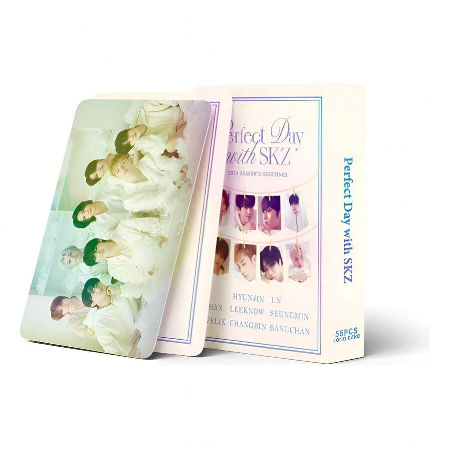 Tendencia55 Tarjetas Fotográficas  - Saludo de Temporada 2024 Día Perfecto  Día Perfecto Con Skz Calidad Premium - 1 - Ver 1