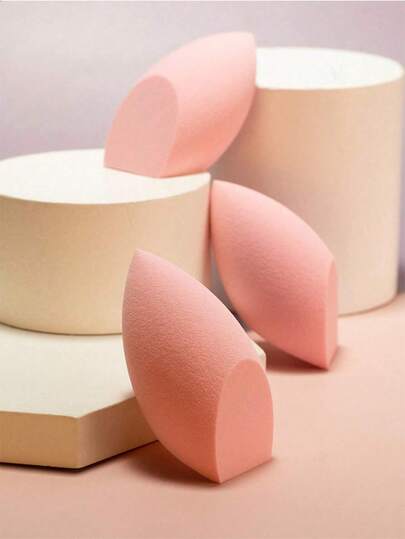 3-delars återanvändbara sminksvampar för torr och våt makeup, mjuk sminkblandare för puder, flytande smink, fixering, lämplig för män och kvinnor, bärbar daglig och reseprodukt