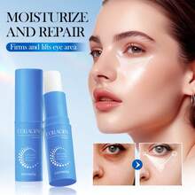 1支胶原蛋白眼霜棒，抗皱眼霜，修复眼部衰老迹象。适用于眼袋、鱼尾纹、细纹、黑眼圈、皱纹及其他衰老迹象。显著提亮疲惫双眼，滋养娇嫩的眼周肌肤。 - 彩色 - 查看 3