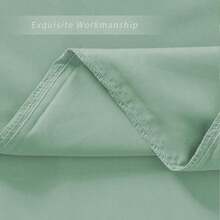 2 paquetes de fundas de almohada pequeñas de 14x20 pulgadas, funda de almohada de microfibra verde claro con volantes, suave, transpirable y sin encogimiento - Verde claro - Ver 6
