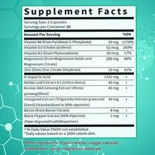 Testosterone Booster For Men - With D-Aspartic Acid & Ginseng Root - Supports Daily Energy Levels - 120 Capsules - 1 chai - Xem 2