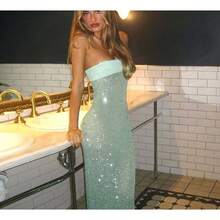 Women Outdoor Dress - Mint Green - View 1