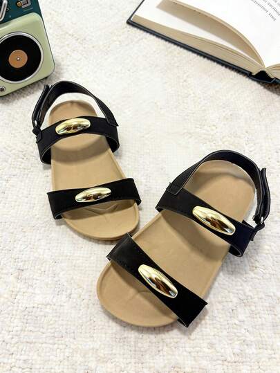 Summer Children's Fashion Sandals, Unisex Kids Casual Slippers, Soft Sole Comfortable, Daily Leisure, Travel Holiday, Popular Elementary School Student Sandals