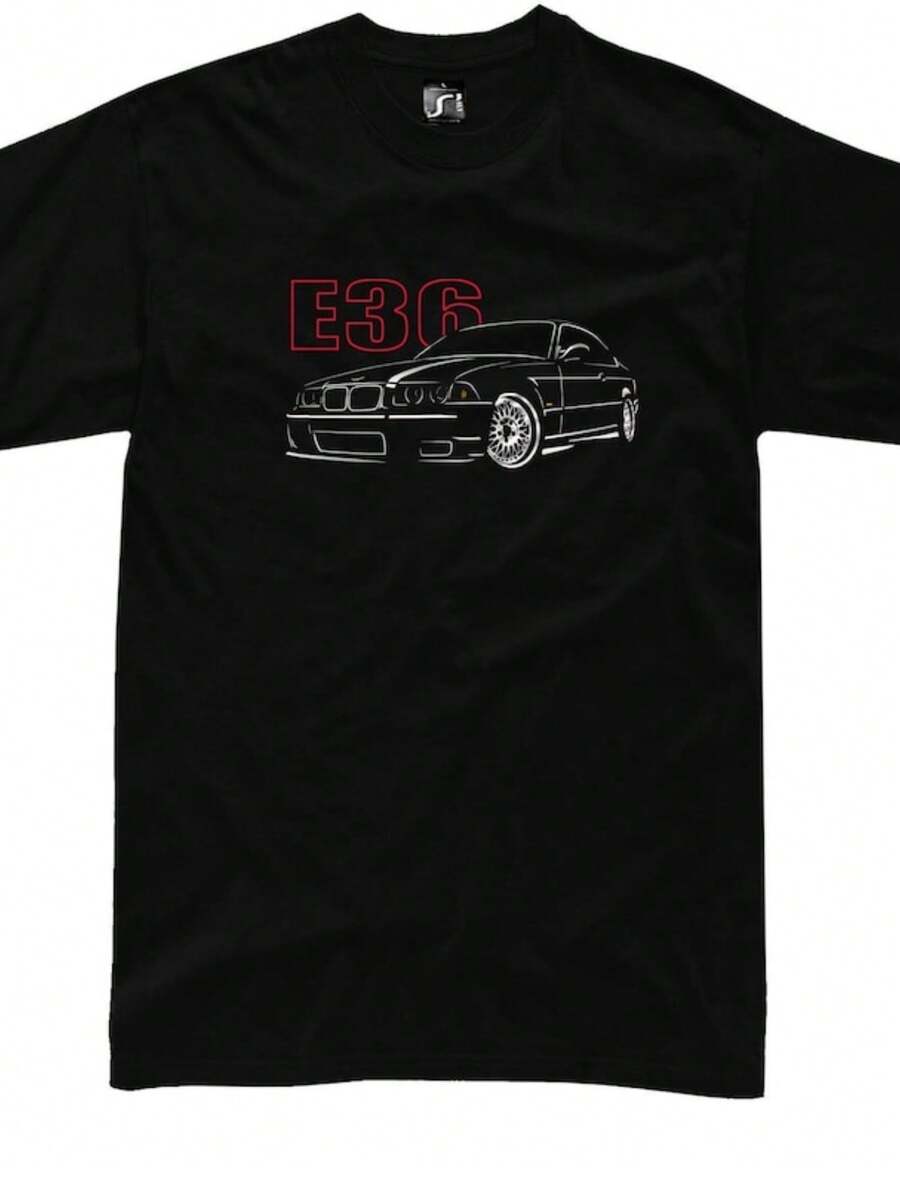 E36 T-Shirt Drift M3 330 335 325 Coupe Grachic Design Hirt - Longsve - Hoodie S - 5XL - màu đen - Xem 1