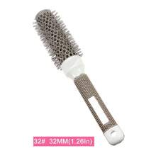 6 Size Nano Ceramic Ionic Thermal Round Brush, Hair Salon Styling Curling Volumizer, Suitable For Blow Drying And Curling - 棕色 - 查看 12