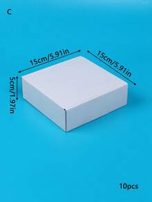 10pcs/Set Corrugated Paper Gift Boxes, Postal Shipping Boxes, Express Packaging Boxes, Packaging Materials, Airplane Boxes, Gift Boxes, Corrugated Cardboard Boxes, Delivery Boxes, Packaging Boxes, Suitable For Christmas, Valentine's Day - White - View 22