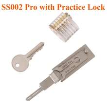 SS001Pro、SS002Pro、SC1 和 KW1 钥匙解码器精密钩子和拾取器手动工具 O 型圈拾取器维修套件，另有钩子手动测量工具练习透明锁具套装。 - 銀色 - 查看 11