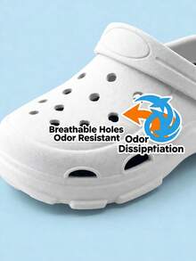 轻便防水休闲木屐，成人可调节绑带凉鞋 - 白色 - 查看 5