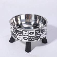 高脚不锈钢宠物碗，猫咪水食碗，防溢可拆卸式宠物喂食器，适用于小型犬、幼犬、猫咪及其他小型宠物，多种颜色可选 - 均碼 - 查看 14
