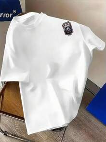 BBS Wheel Car T-Shirt Unisex Men's Women's Blouse 100% Cotton Top Premium Streetwear New Release Immediate Shipping Various Colors!! - 白色 - 查看 3