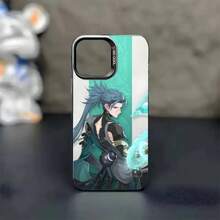Funda de teléfono W-Wuthering Waves J-Jiyan color plata para 17 16 15 14 13 12 11 Pro Max Plus - z7 - Ver 6