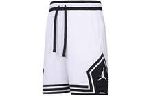 Nike 耐克男士 Dri-FIT Logo 抽绳速干运动休闲短裤 - 白色 - 查看 3
