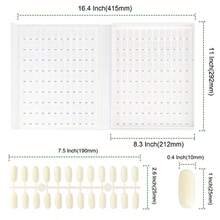 2 Pack 216 Colors Nail Display Book Nail Gel Polish Display Chart With 480 Nail Tips Nail Polish Sample Display Book For Nail Salon And Nail Painting Practice, Nail Supplies, Makeup, - 2 Gói 216 Màu - Xem 2