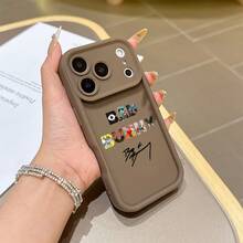 Phone case: Singer Bad B-Bunny long phone case, suitable for  17/16e/16/15/14/13/12/11 Mini/Pro/Max/Air/X/XR/XSMAX/8/7 Plus, anti-drop soft rubber TPU back cover - Caqui - Ver 5