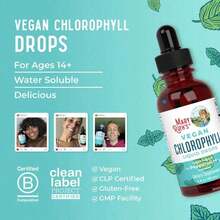 Mary Ruth's Vegan Chlorophyll Liquid Drops - Non-Diluted Liquid Chlorophyll - Mulberry Derived Supplement - Non-GMO - Delicious Minty Flavor - 2 Fl Oz - 4瓶 - 查看 5