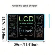 Tableta de dibujo LCD de 16"/13"/11"/6.5", escritorio de juegos, pizarra de garabatos, tableta de dibujo portátil, pizarra de escritura electrónica, pizarra reutilizable para escribir y dibujar, adecuada para arte y manualidades, educación en el hogar, regreso a la escuela, regalo de vacaciones - Multicolor - Ver 22
