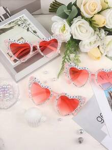 1pc "Birthday Queen" Glasses, Suitable For Birthday Party Gift, Accessory, Party Favor, Christmas - Pink - View 7