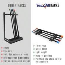 XGKYes4All Barra de Ejercicio Ponderada Ideal para Terapia Física Aeróbicos y Yoga Varias Barras de Entrenamiento   Cuerpo Dispones en 10 15 20 25 y 30 s - P Gray  Estante para barra - Ver 4