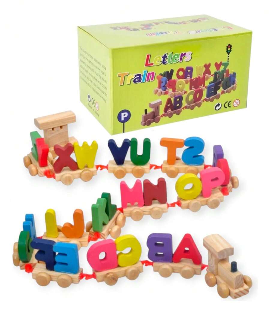 TendenciaTren Juguete Didactico Números De Madera NiñosCalidad premium - Números selva - Ver 1