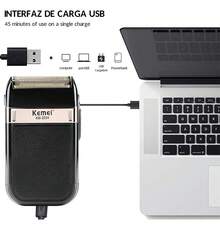 KM principiantes barbero barbero km-2024 + km-2296 +2 juegos de herramientas de máquina de tijeras, 3 en 1 combinación, le permite experimentar la diversión de las compras múltiples, regalo perfecto para los hombres, negro - Negro - Ver 8