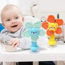 Infant Suction Cup Rotating Toy - ABS Resin Sensory Toy, Portable Toy, Suitable For Airplane, Restaurant, Home Use - Promotes Motor Skills And Cognitive Development - Multicolor - View 10