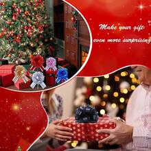 6 Pcs 6inch Pull Bow Christmas Gift Wrapping Pull Bow For Gifts Wrapping Party Birthday Holiday Gift Boxes Bow Basket Packaging Bows For Valentine's Day Presents Flower Decorations,6color - 6色 - 查看 6