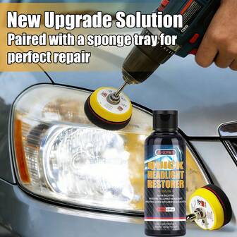  JB-XPCS Headlight Restoration Kit -Eliminate Discoloration, Oxidation & Hazy Vehicle Headlights - Lens Polishing Abrasive Substance - Efficient In Improving Car Light Gloss, Abrasive Polish