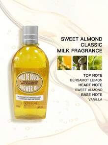 L'Occitane AMANDE Shower Oil, 250ml/500ml, Cleansing & Gentle On Skin - 250ml - View 2