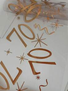 1/2 tấm khăn trải bàn số 18 màu vàng hồng, kích thước 11.02*108.27/196.85/393.7 inch, dùng trang trí tiệc sinh nhật, kỷ niệm, nghỉ hưu, tiệc sinh nhật, đồ dùng tiệc tùng, Ngày của Cha, Ngày của Mẹ. - Nhiều màu - Xem 5